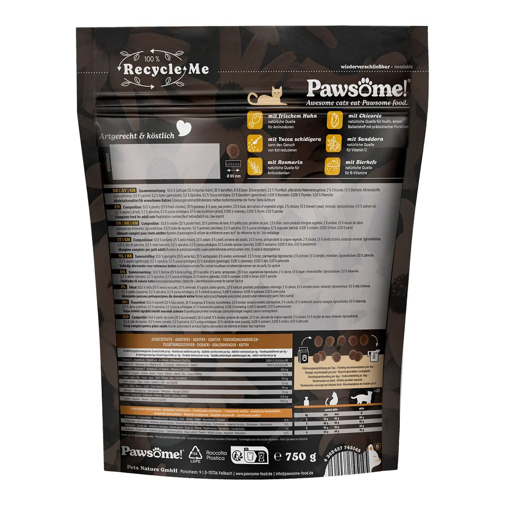 Pawsome Fresh & Dry Adult Huhn 750g