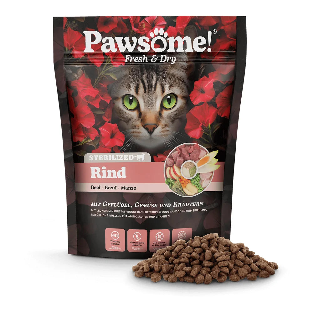 Pawsome Fresh & Dry Sterilised Rind 750g