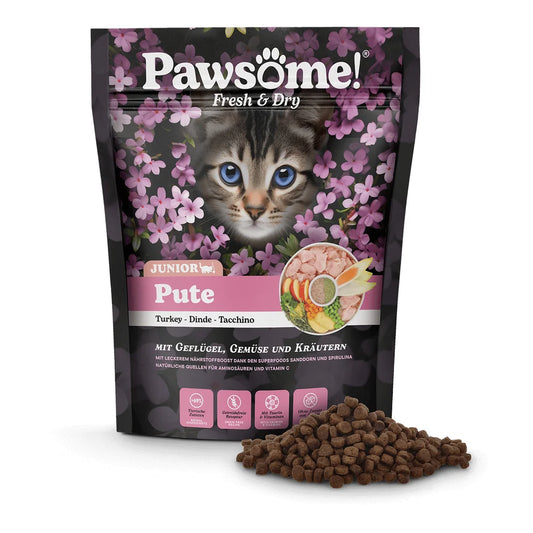 Pawsome Fresh & Dry Junior Pute 750g