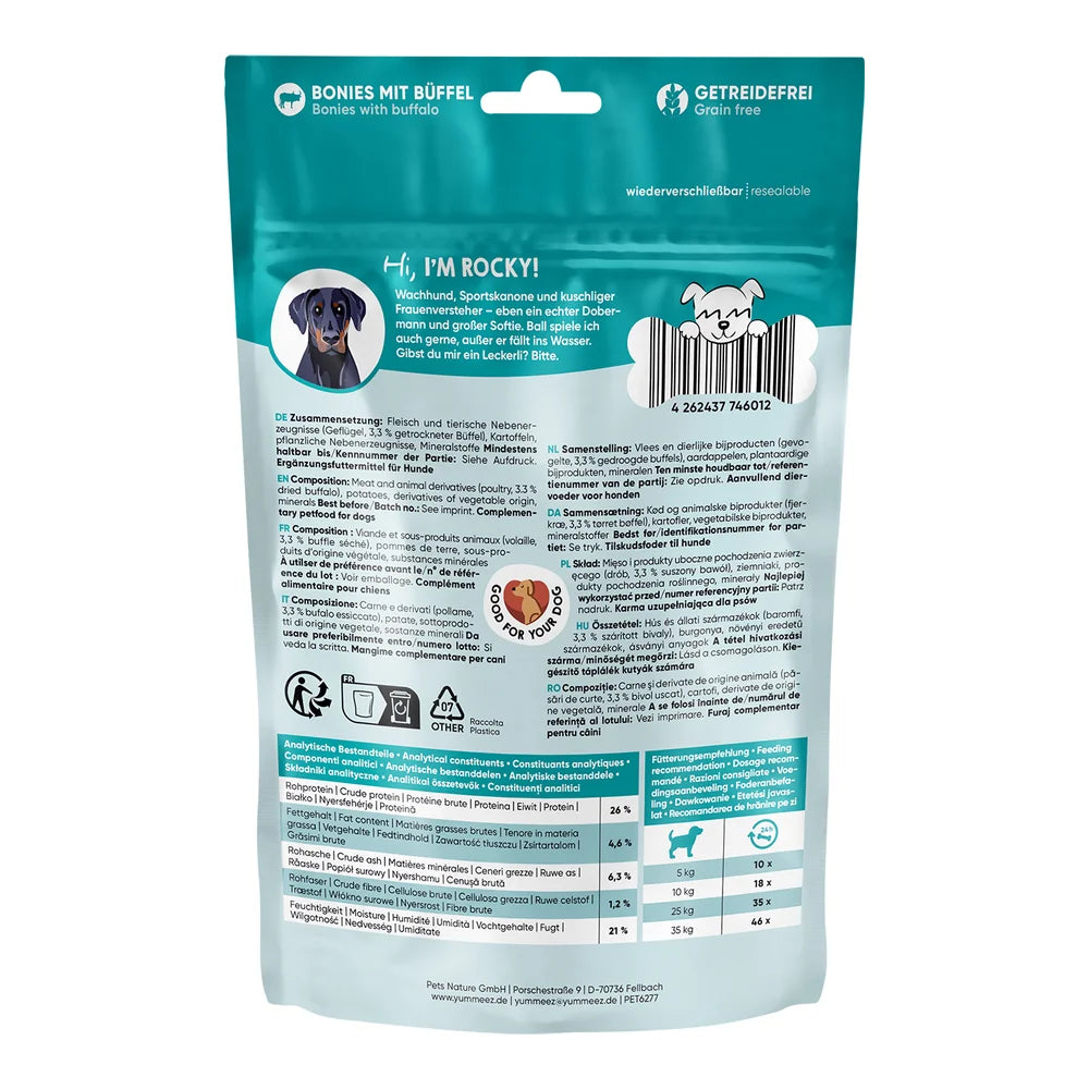 yummeez SOFT BONIES mit Büffel 165g