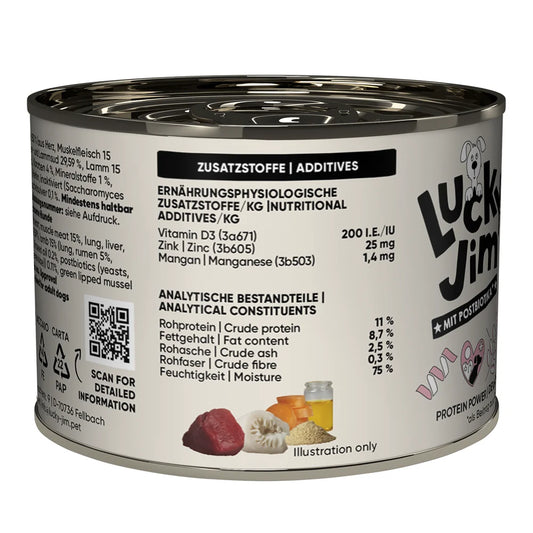 Lucky Jim MINI Adult Rind & Lamm 200g