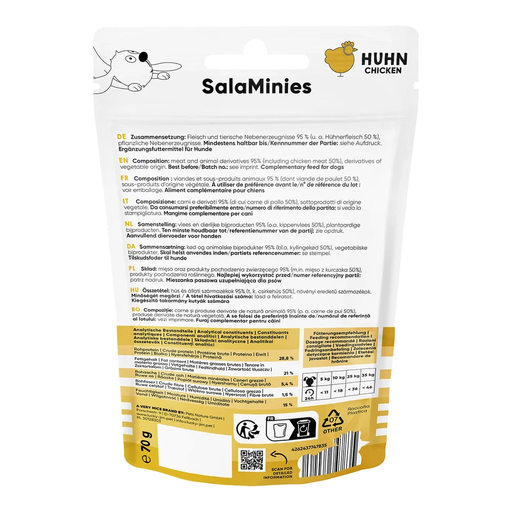 Lucky Jim SalaMinies Huhn 70g