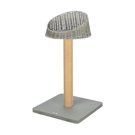TRIXIE Outdoor Kratzbaum Amalia aus Polyrattan 88cm, grau