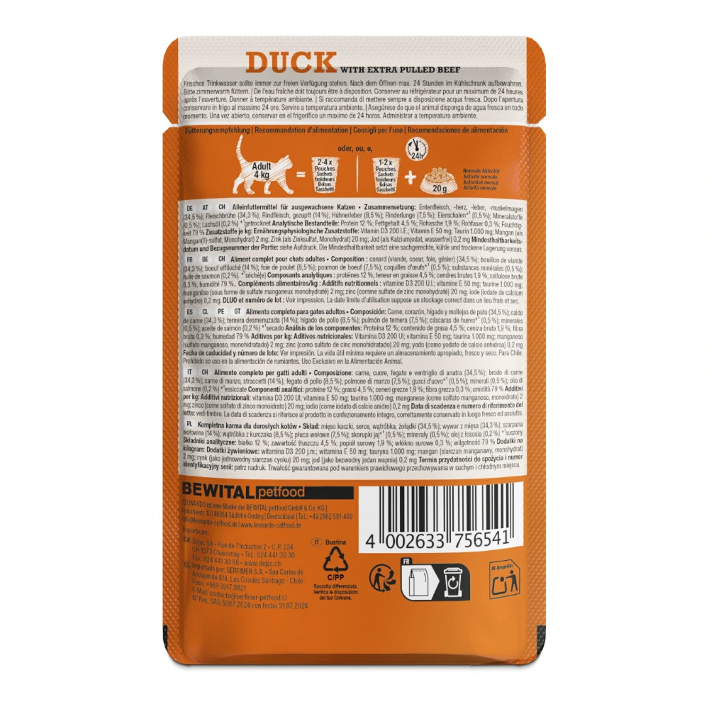Leonardo® Duck & Extra Pulled Beef 70g