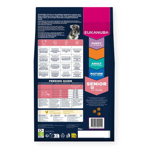 EUKANUBA Senior für kleine Rassen mit frischem Huhn 3kg