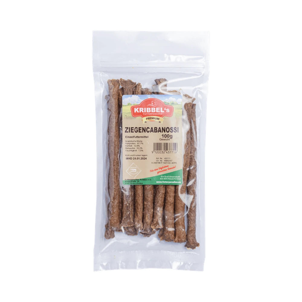 Kribbel's PURE Ziegen Cabanossi 100g