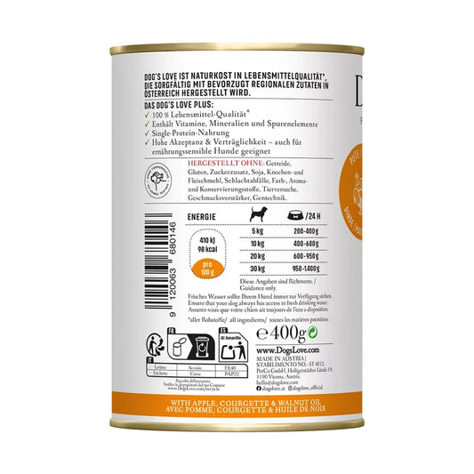 DOG'S LOVE ADULT Pute 800g