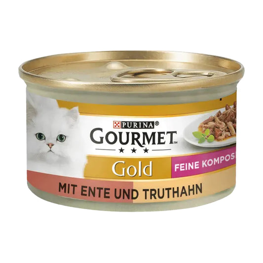 GOURMET Gold Feine Komposition mit Ente & Truthahn 85g