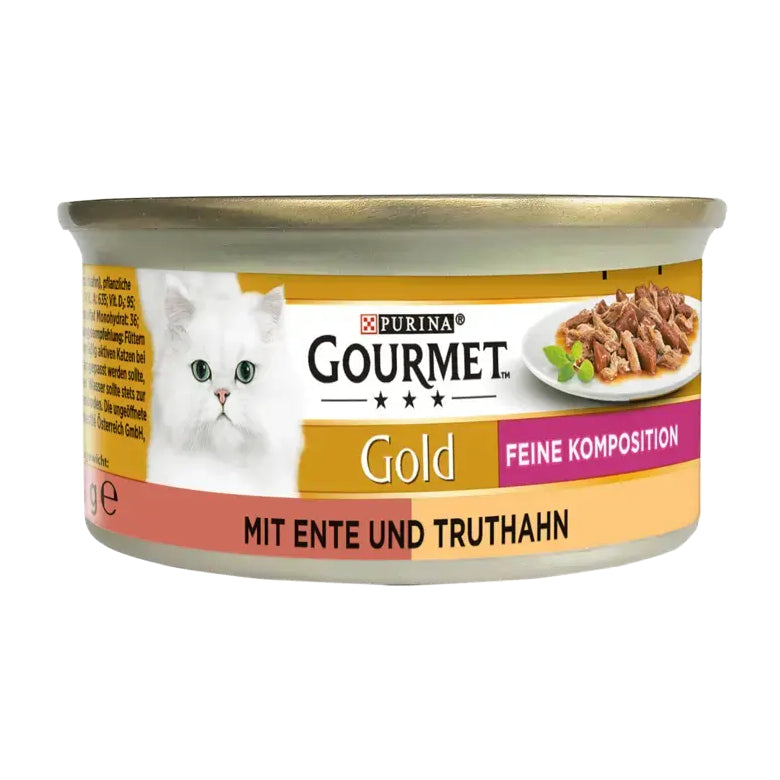 GOURMET Gold Feine Komposition mit Ente & Truthahn 85g