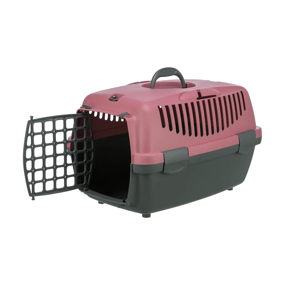 TRIXIE Transportbox Capri 1, XS: 32x31x48cm - dunkelgrau/altrosa