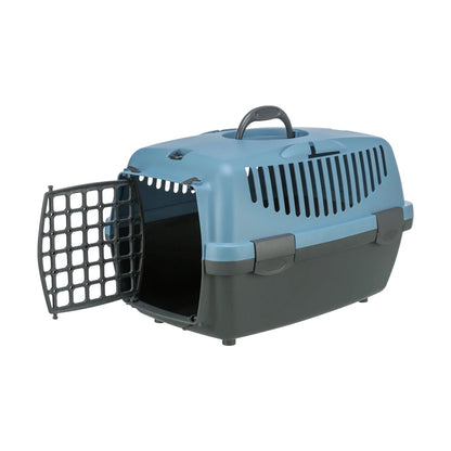 TRIXIE Transportbox Capri 1, XS: 32x31x48cm - dunkelgrau/pastellblau