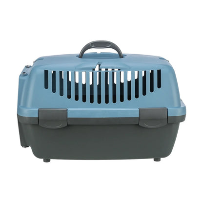 TRIXIE Transportbox Capri 1, XS: 32x31x48cm - dunkelgrau/pastellblau