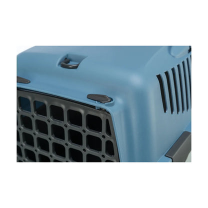 TRIXIE Transportbox Capri 1, XS: 32x31x48cm - dunkelgrau/pastellblau