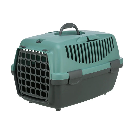 TRIXIE Transportbox Capri 2, XS-S: 37x34x55cm - dunkelgrau/petrol