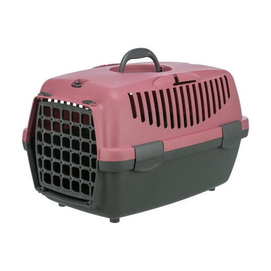 TRIXIE Transportbox Capri 2, XS-S: 37x34x55cm, dunkelgrau/altrosa