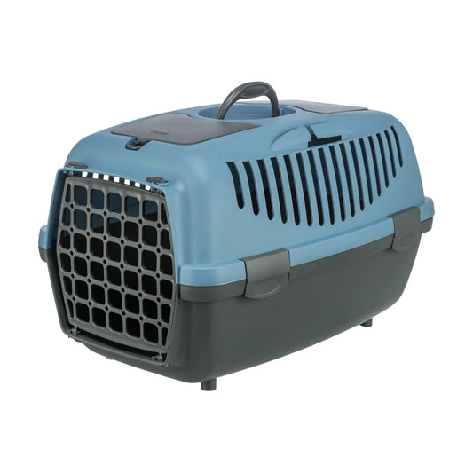 TRIXIE Transportbox Capri 2, XS-S: 37x34x55cm - dunkelgrau/blau