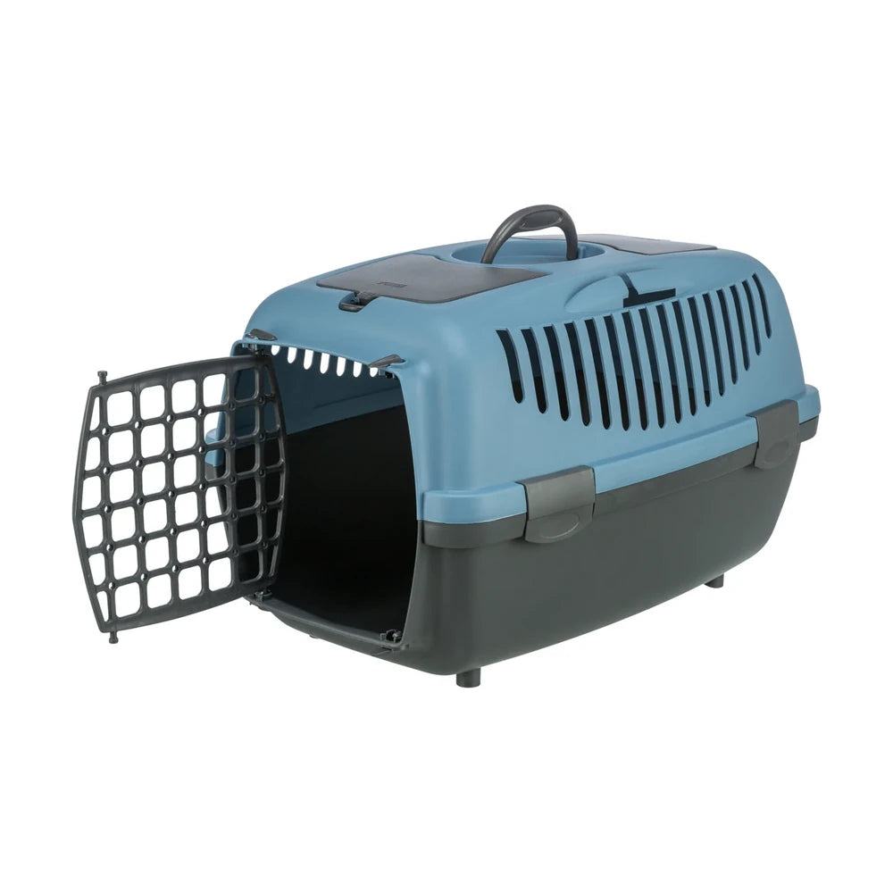 TRIXIE Transportbox Capri 2, XS-S: 37x34x55cm - dunkelgrau/blau