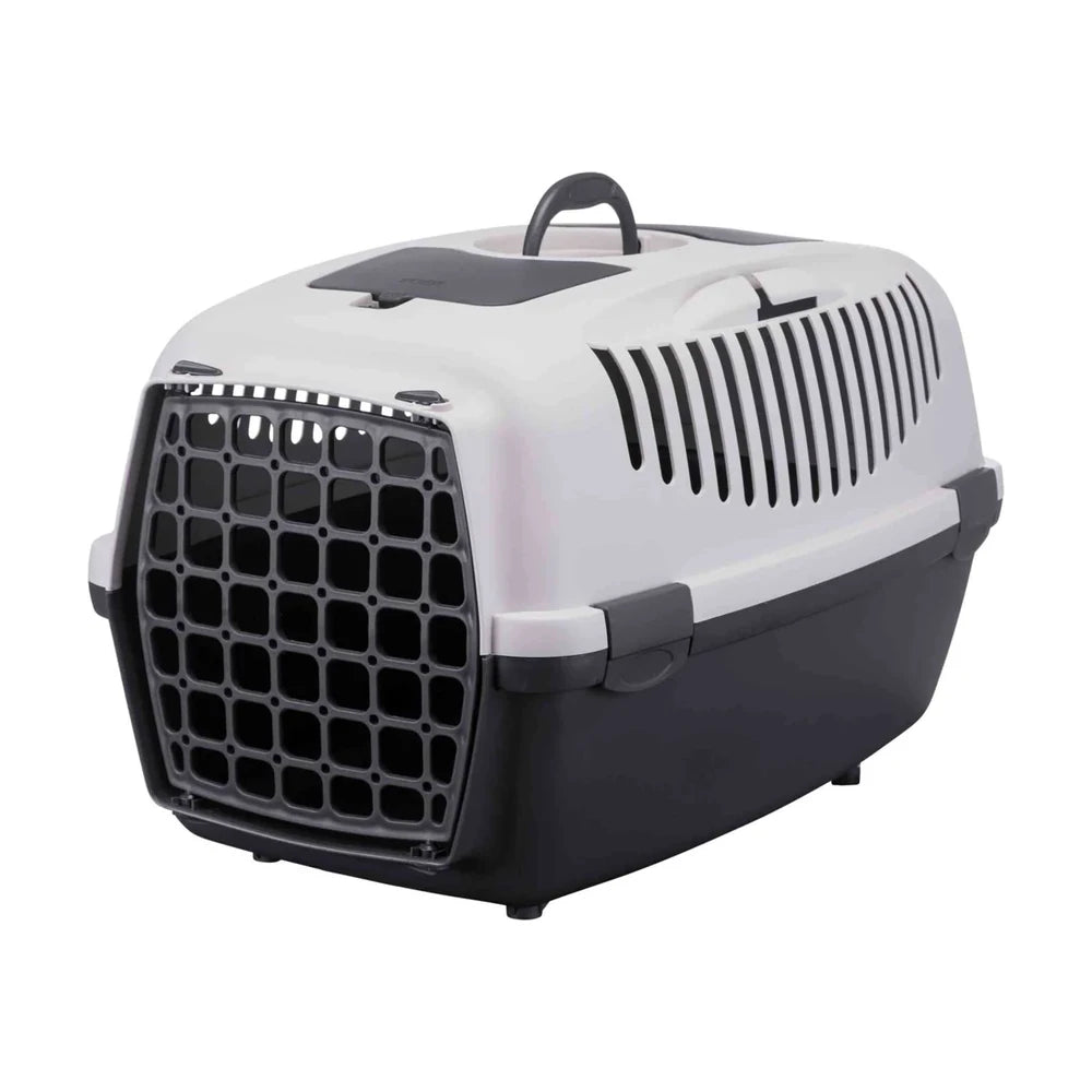 TRIXIE Transportbox Capri 3, S: 40x38x61cm - dunkelgrau/hellgrau