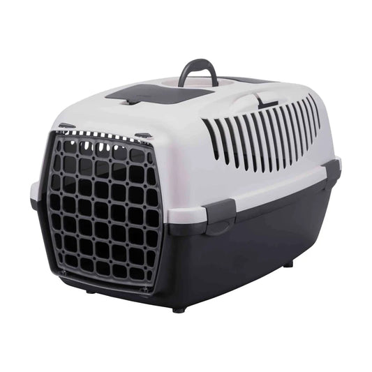 TRIXIE Transportbox Capri 3, S: 40x38x61cm - dunkelgrau/hellgrau