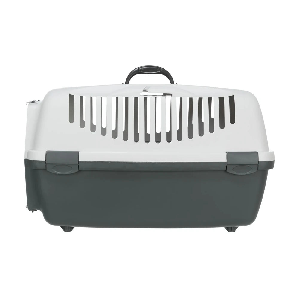 TRIXIE Transportbox Capri 3 Open Top, S: 40x38x61cm - dunkelgrau/hellgrau