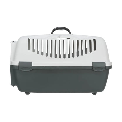 TRIXIE Transportbox Capri 3 Open Top, S: 40x38x61cm - dunkelgrau/hellgrau