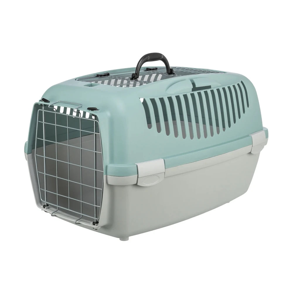 TRIXIE Transportbox Capri 3 Open Top, S: 40x38x61cm - hellgrau/salbei