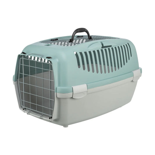 TRIXIE Transportbox Capri 3 Open Top, S: 40x38x61cm - hellgrau/salbei