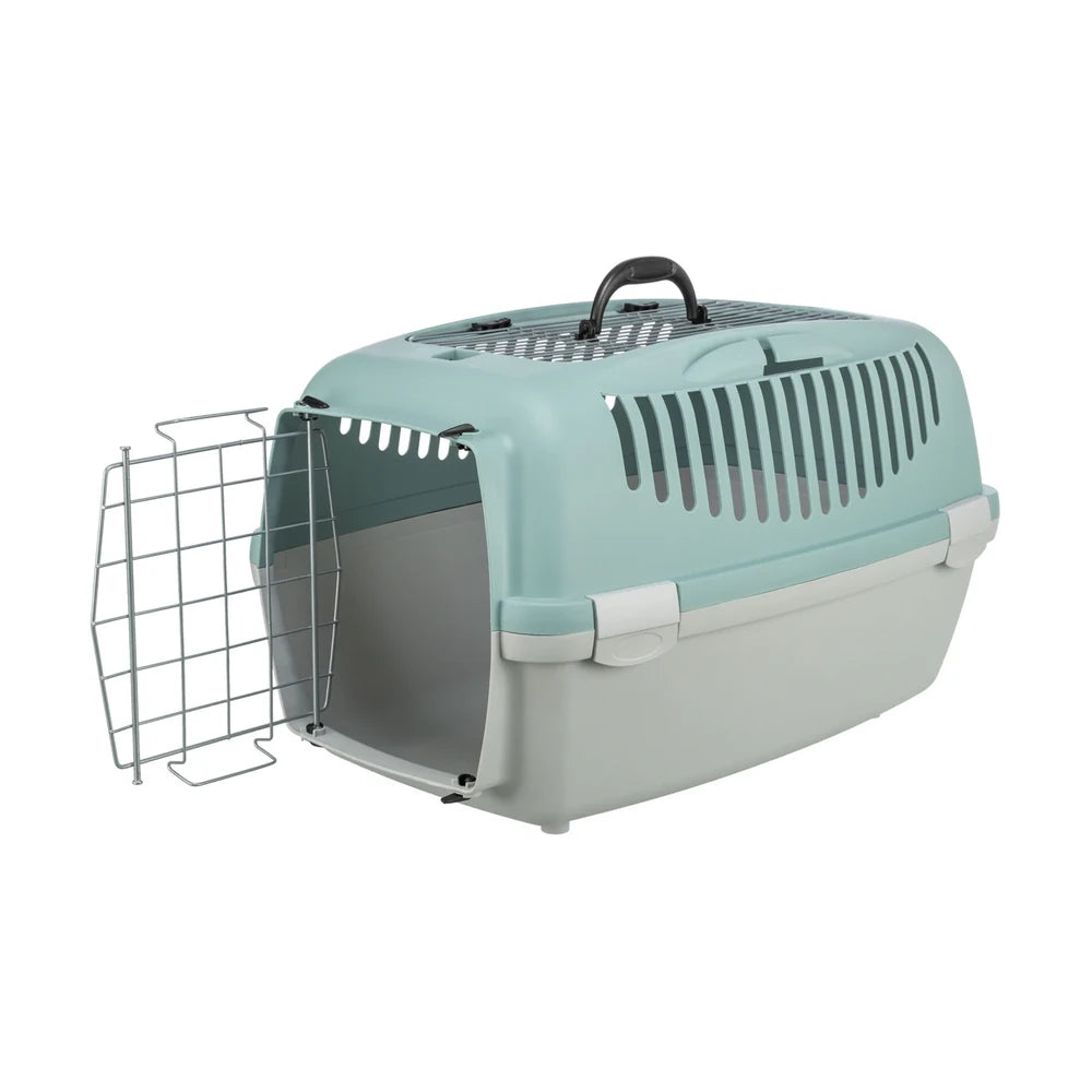TRIXIE Transportbox Capri 3 Open Top, S: 40x38x61cm - hellgrau/salbei