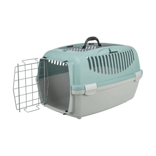 TRIXIE Transportbox Capri 3 Open Top, S: 40x38x61cm - hellgrau/salbei