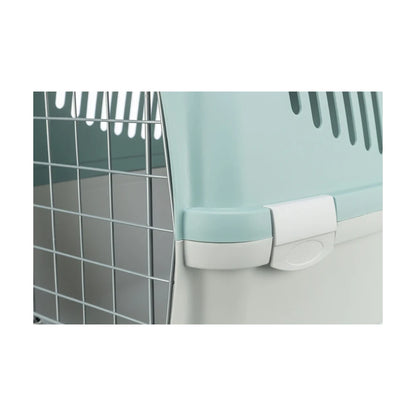 TRIXIE Transportbox Capri 3 Open Top, S: 40x38x61cm - hellgrau/salbei