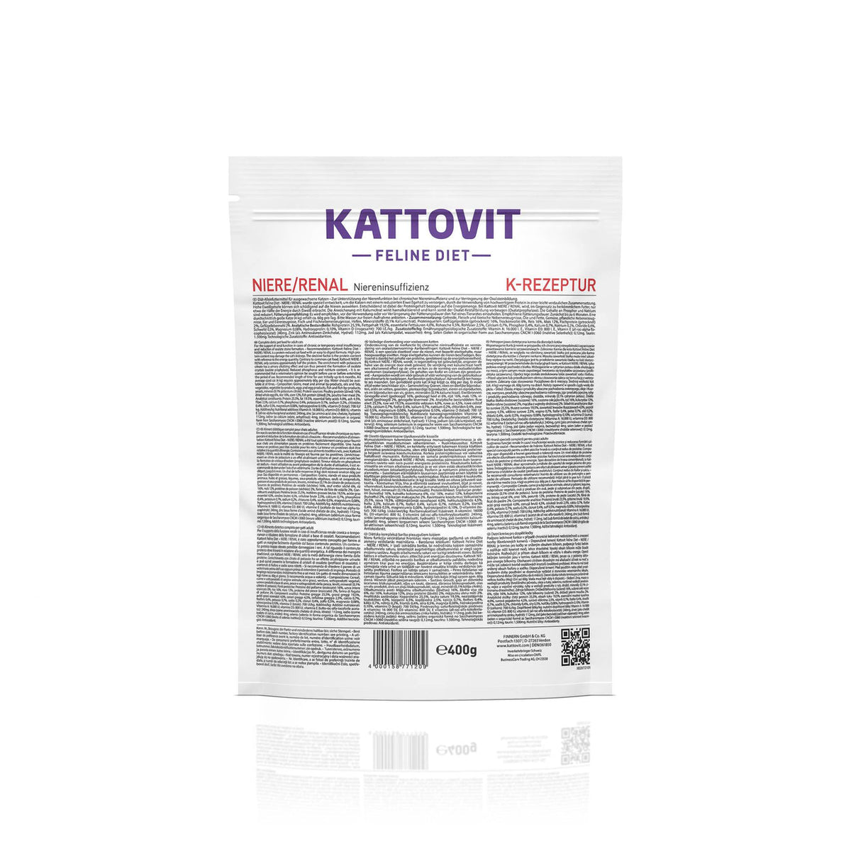 Kattovit Feline Diet Trockenfutter Niere/Renal 400g