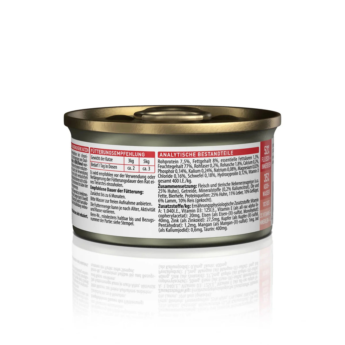 Kattovit Feline Diet Dose Niere/Renal Huhn 85g