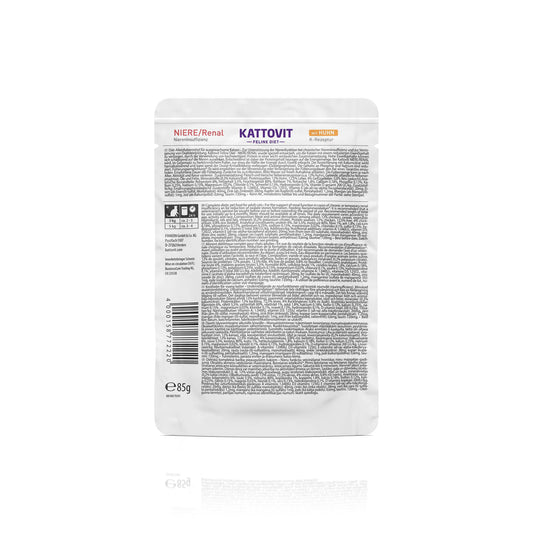 Kattovit Feline Diet Pouchbeutel Niere/Renal Huhn 85g