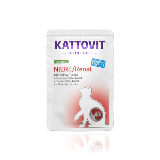 Kattovit Feline Diet Pouchbeutel Niere/Renal Pute 85g