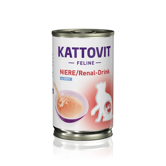 Kattovit Feline Diet Katzengetränk Dose Niere/Renal Ente Drink 135 ml