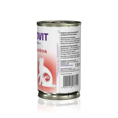 Kattovit Feline Diet Katzengetränk Dose Niere/Renal Ente Drink 135 ml