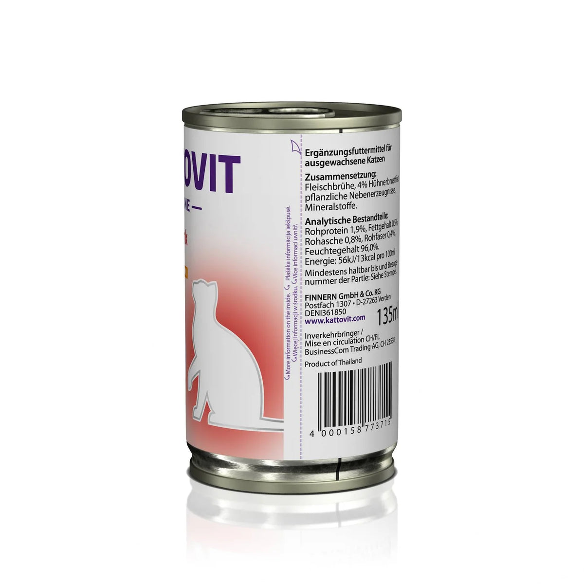 Kattovit Feline Diet Katzengetränk Dose Niere/Renal Huhn Drink 135 ml