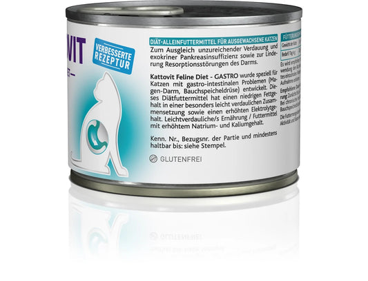 Kattovit Feline Diet Dose Gastro Pute 185g