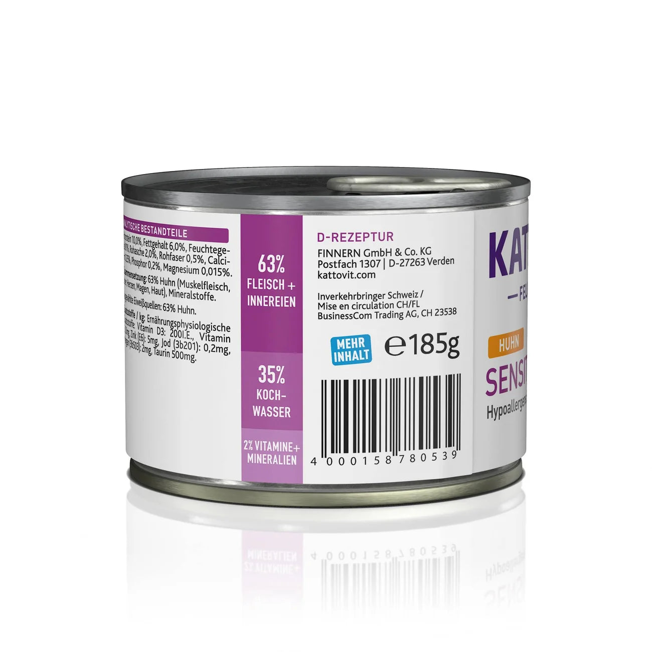 Kattovit Feline Diet Dose Sensitive Huhn 185g