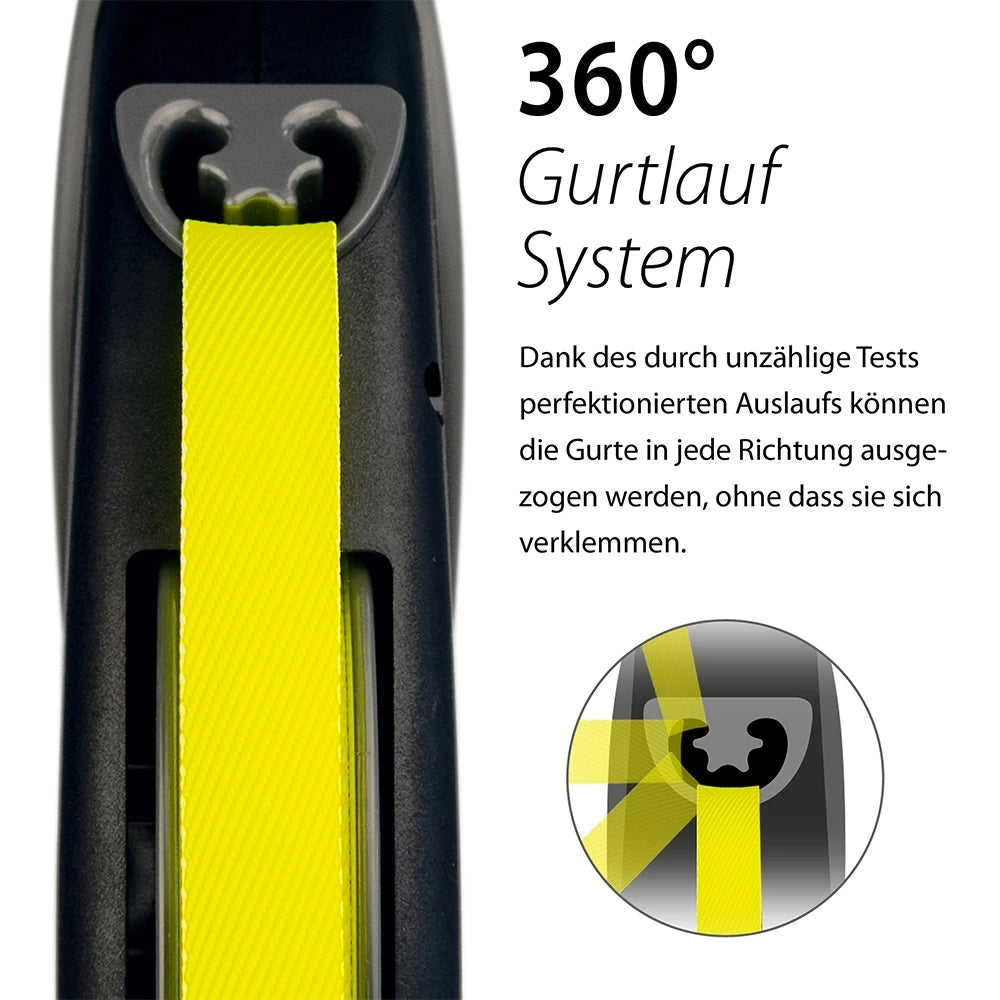 Flexi Giant L mit Gurt 8m - schwarz