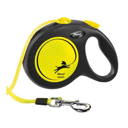 Flexi NEW NEON L mit Gurt 5m - neon-gelb