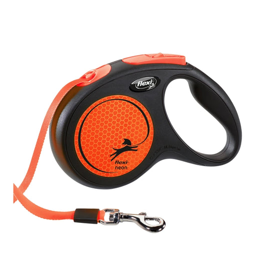 Flexi NEW NEON M mit Gurt 5m