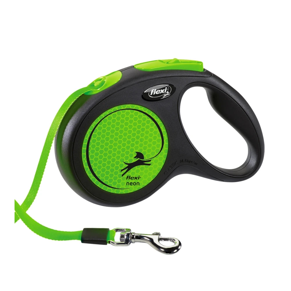 Flexi NEW NEON M mit Gurt 5m