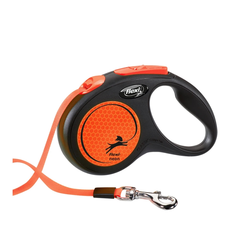 Flexi NEW NEON S mit Gurt 5m
