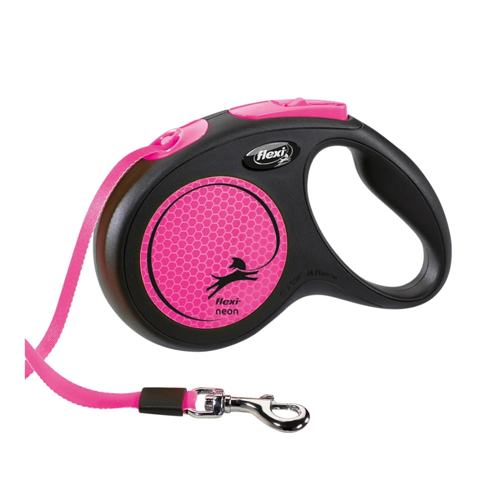 Flexi NEW NEON M mit Gurt 5m