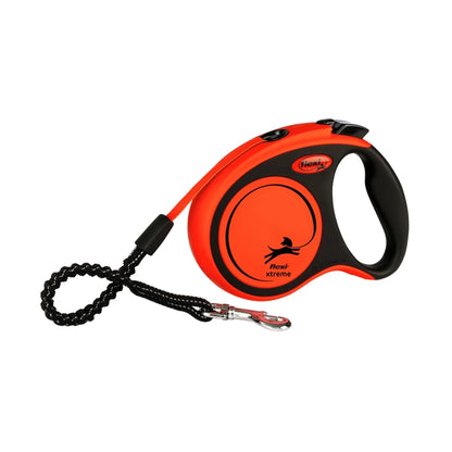 Flexi XTREME S mit Gurt 5m - schwarz/orange