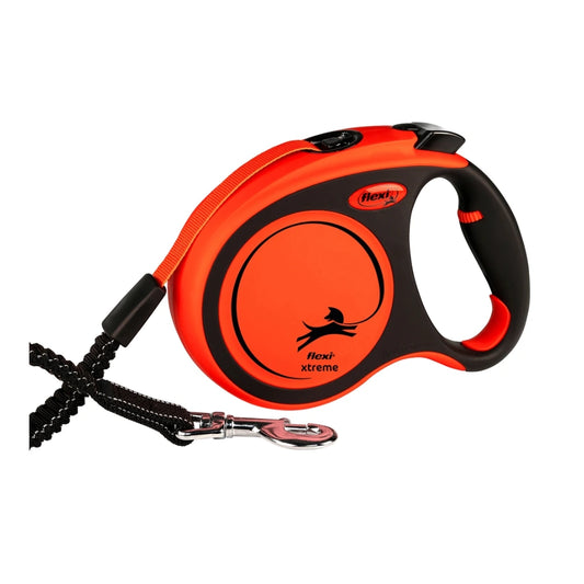 Flexi XTREME L mit Gurt 5m - schwarz/orange