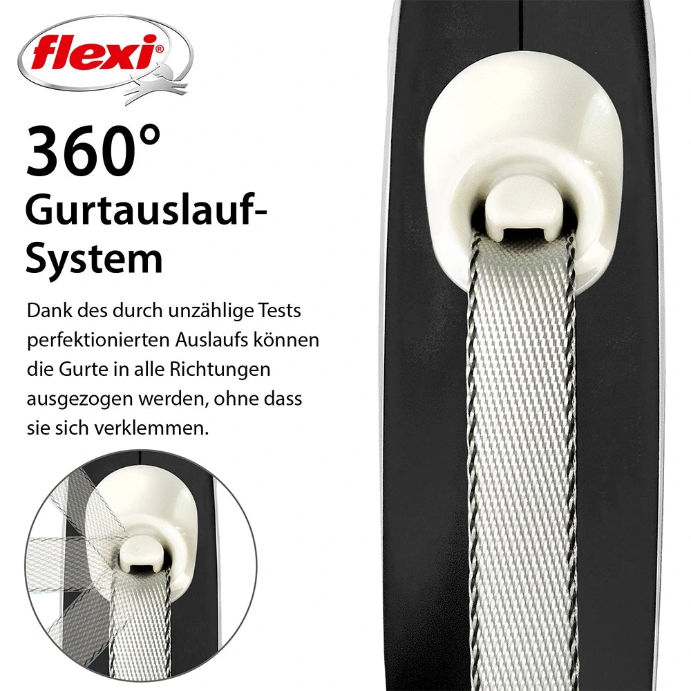 Flexi New Comfort M mit Gurt 5m