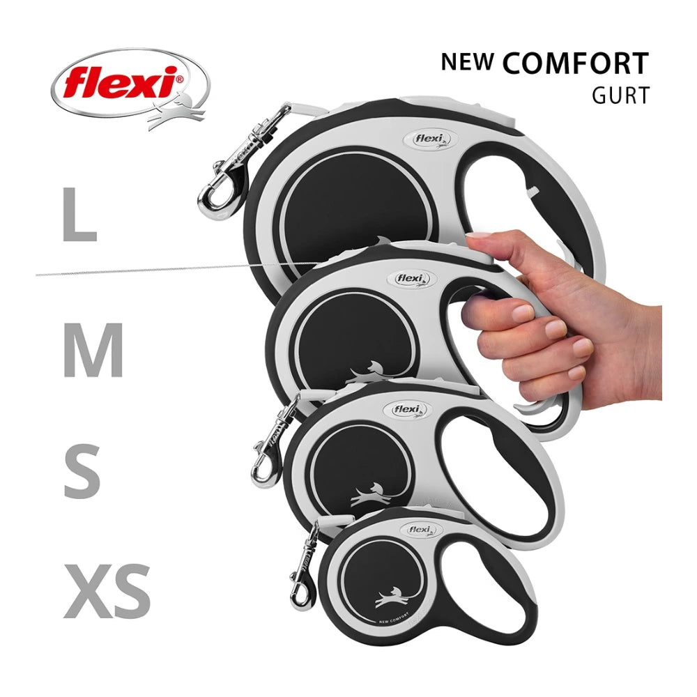 Flexi New Comfort L mit Gurt 8m