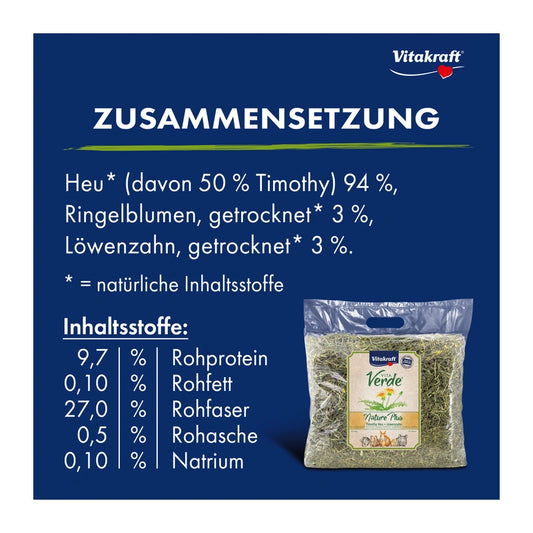 Vitakraft Vita Verde® Heu & Löwenzahn, 500g